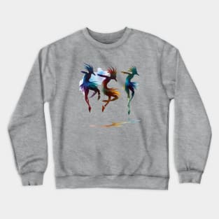 Dance In The Dust Storm Kokopelli Art Crewneck Sweatshirt